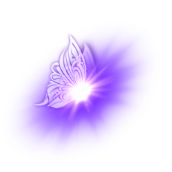 Glowing fairy wings